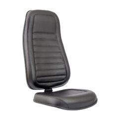 A/E CADEIRA PRESIDENTE ALTA COURVIN PRETO COSTURA GOMADA C/LAMINA - MEU ESTOQUE GYN