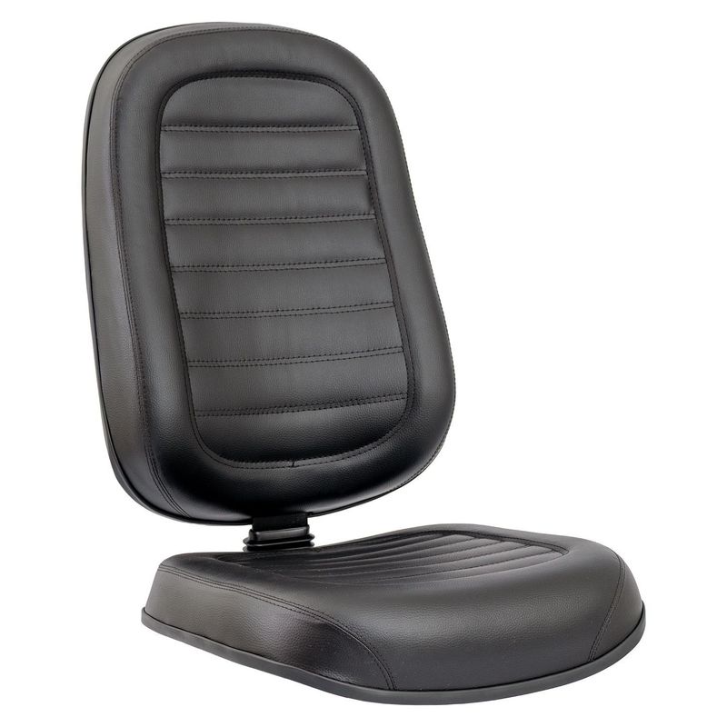 A/E CADEIRA PRESIDENTE BAIXA COURVIN PRETO COSTURA GOMADA C/LAMINA - MEU ESTOQUE GYN