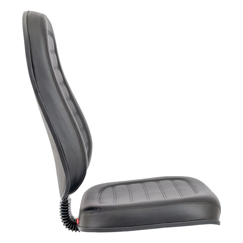 A/E CADEIRA PRESIDENTE BAIXA COURVIN PRETO COSTURA GOMADA C/LAMINA - MEU ESTOQUE GYN - Imagem 2