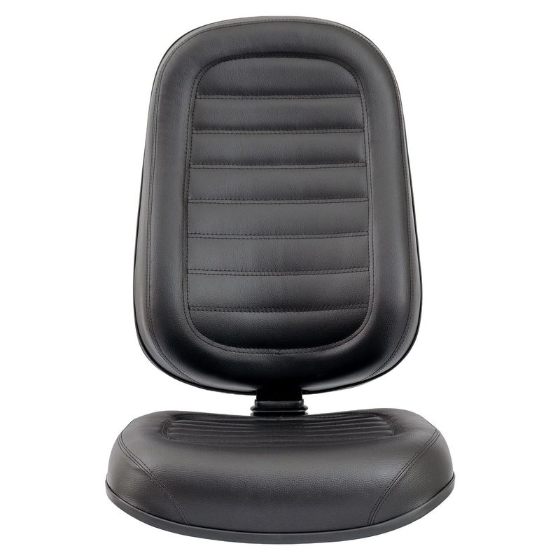 A/E CADEIRA PRESIDENTE BAIXA COURVIN PRETO COSTURA GOMADA C/LAMINA - MEU ESTOQUE GYN - Imagem 8