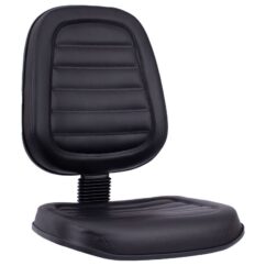 A/E CADEIRA EXECUTIVA ALTA C/LAMINA COURVIN PRETO COSTURA GOMADA - MEU ESTOQUE GYN