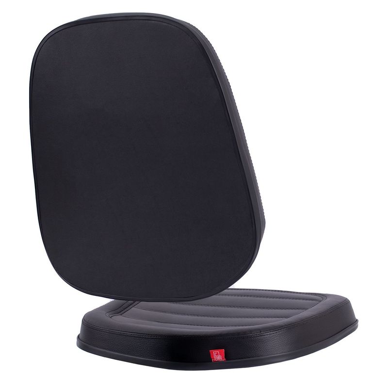 A/E CADEIRA EXECUTIVA ALTA S/LAMINA COURVIN PRETO COSTURA GOMADA - MEU ESTOQUE GYN - Imagem 3