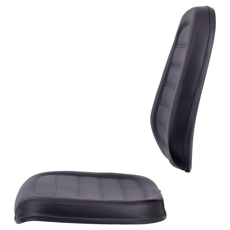 A/E CADEIRA EXECUTIVA ALTA S/LAMINA COURVIN PRETO COSTURA GOMADA - MEU ESTOQUE GYN - Imagem 6