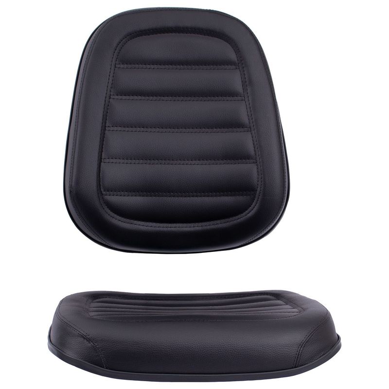 A/E CADEIRA EXECUTIVA ALTA S/LAMINA COURVIN PRETO COSTURA GOMADA - MEU ESTOQUE GYN - Imagem 8