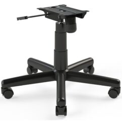 BASE DIRETOR GIRATÓRIA C/ RELAX PRETA - AMF - RODIZIO - PP - MEU ESTOQUE GYN