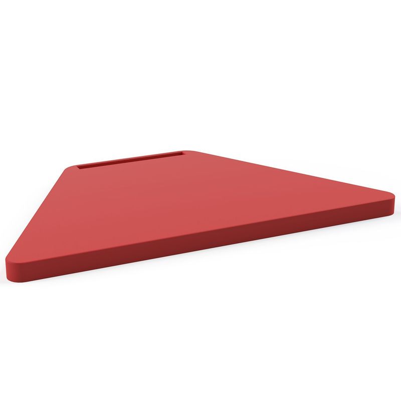 TAMPO PP TRAPÉZIO MATERNAL/INFANTIL/JUVENIL C/ PORTA-CANETAS - VERMELHO - MEU ESTOQUE GYN