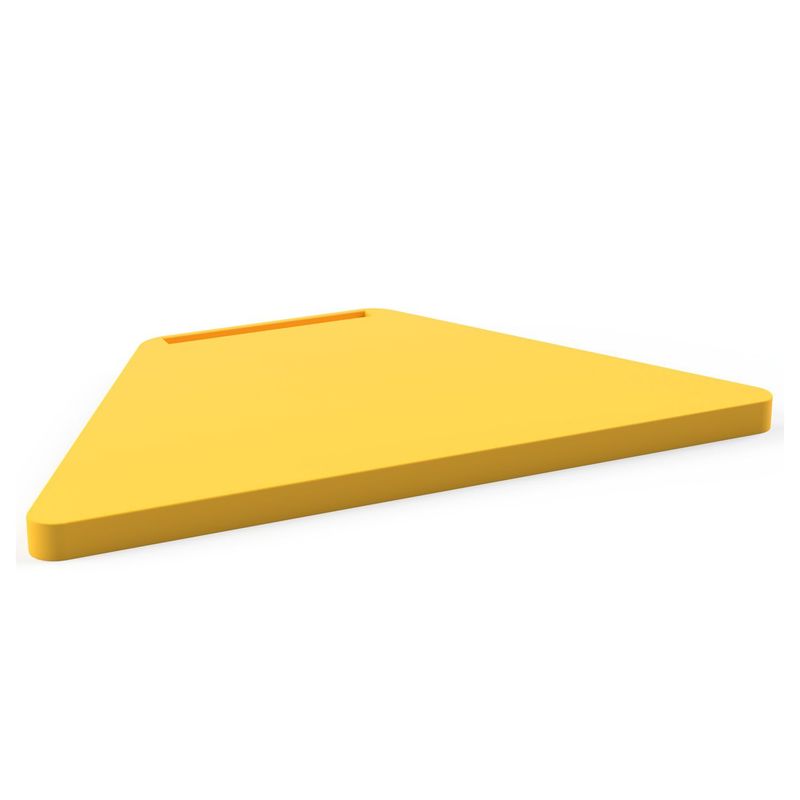 TAMPO PP TRAPÉZIO MATERNAL/INFANTIL/JUVENIL C/ PORTA-CANETAS - AMARELO - MEU ESTOQUE GYN