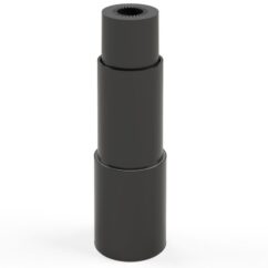 TELESCÓPIO PP 3 ESTÁGIOS PRETO - MEU ESTOQUE GYN