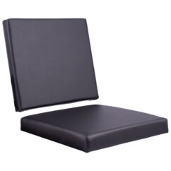 POLTRONA A/E VITTA LISA - COURVIN PRETO - MEU ESTOQUE GYN