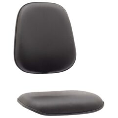 A/E CADEIRA EXECUTIVA ALTA S/LÂMINA COURVIN PRETO LISA - MEU ESTOQUE GYN