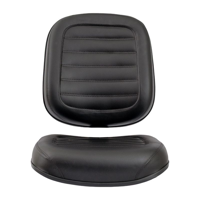 A/E CADEIRA DIRETOR S/LÂMINA COSTURA GOMADA COURVIN PRETO - MEU ESTOQUE GYN - Imagem 8