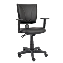 CADEIRA B-ONE COSTURADA BASE GIRATÓRIA RODÍZIO PP BRAÇO DIGITADOR SIX