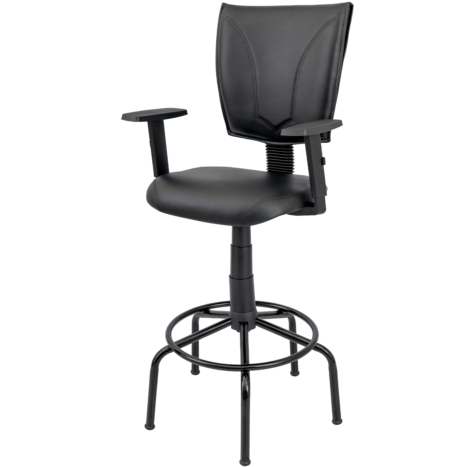 CADEIRA B-ONE COSTURADA BASE CAIXA ARANHA BRAÇO DIGITADOR SIX - Imagem 7