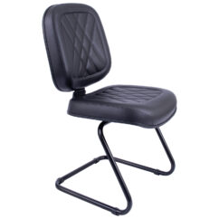 CADEIRA DIRETOR COSTURADA BASE EM “S” SEM BRAÇO