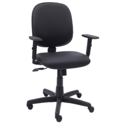 CADEIRA DIRETOR LISA BASE C/ RELAX RODÍZIO PP BRAÇO DIGITADOR SIX