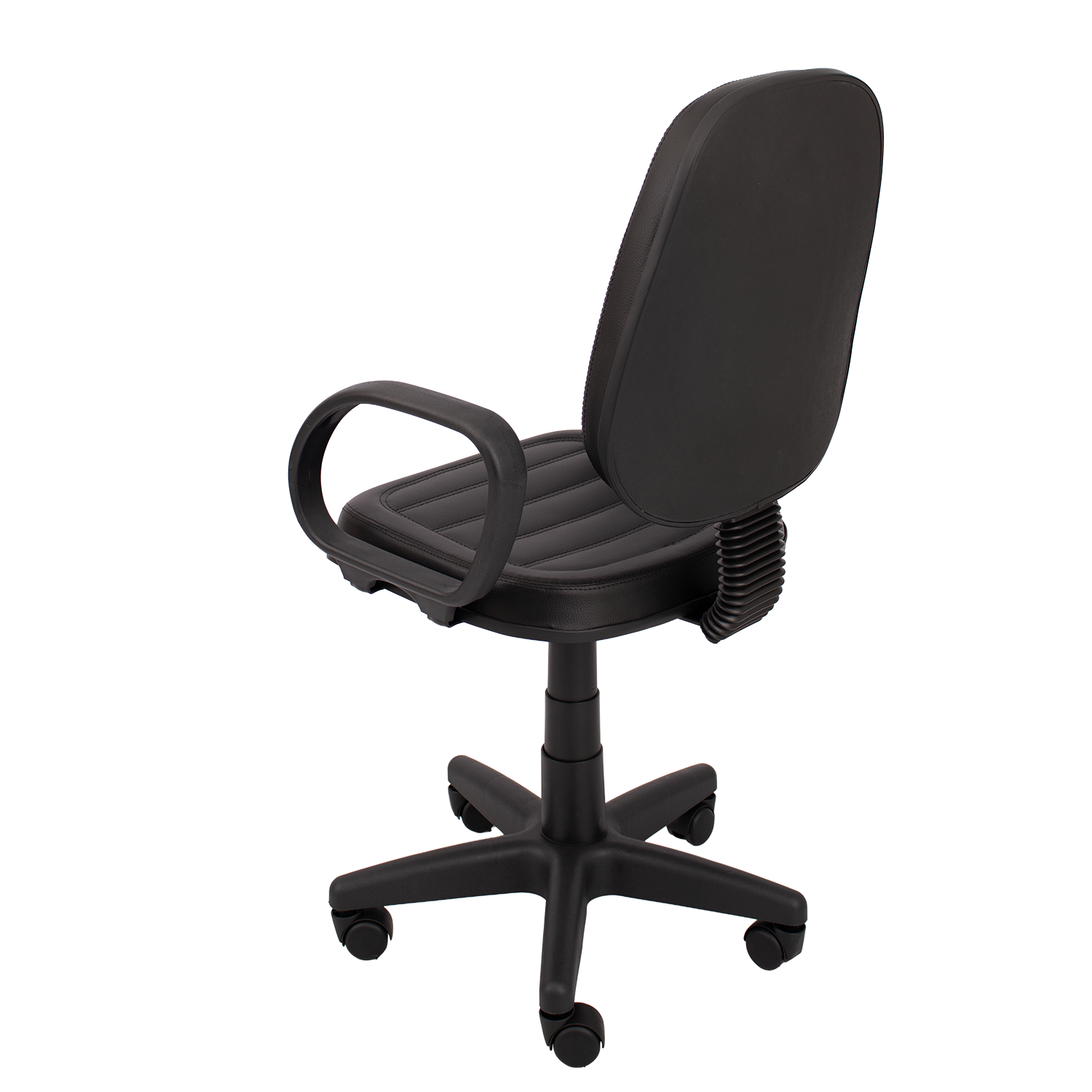 CADEIRA EXECUTIVA ALTA COSTURADA BASE GIRATÓRIA RODÍZIO PP BRAÇO FIXO CORSA - Imagem 5