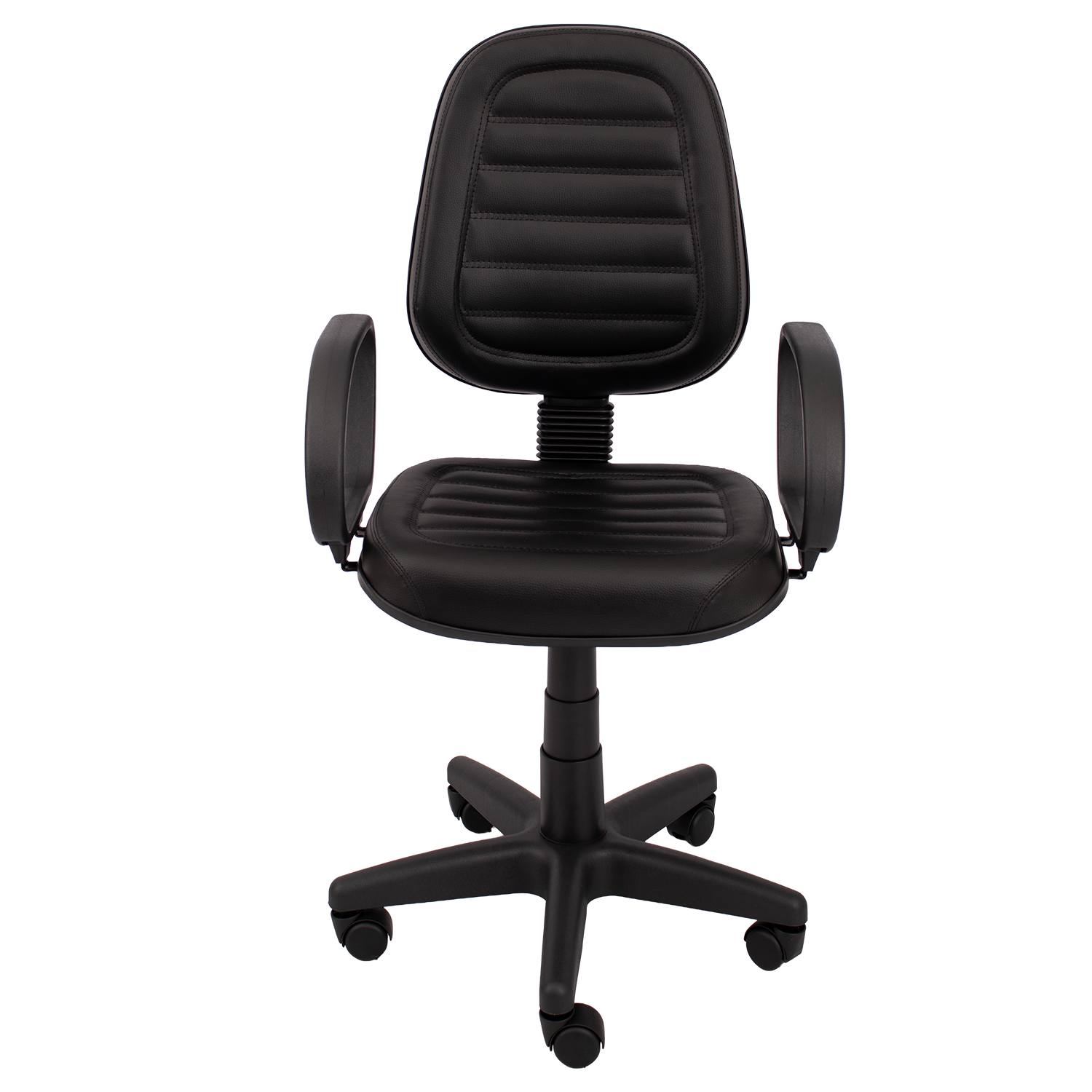 CADEIRA EXECUTIVA ALTA COSTURADA BASE GIRATÓRIA RODÍZIO PP BRAÇO FIXO CORSA - Imagem 8