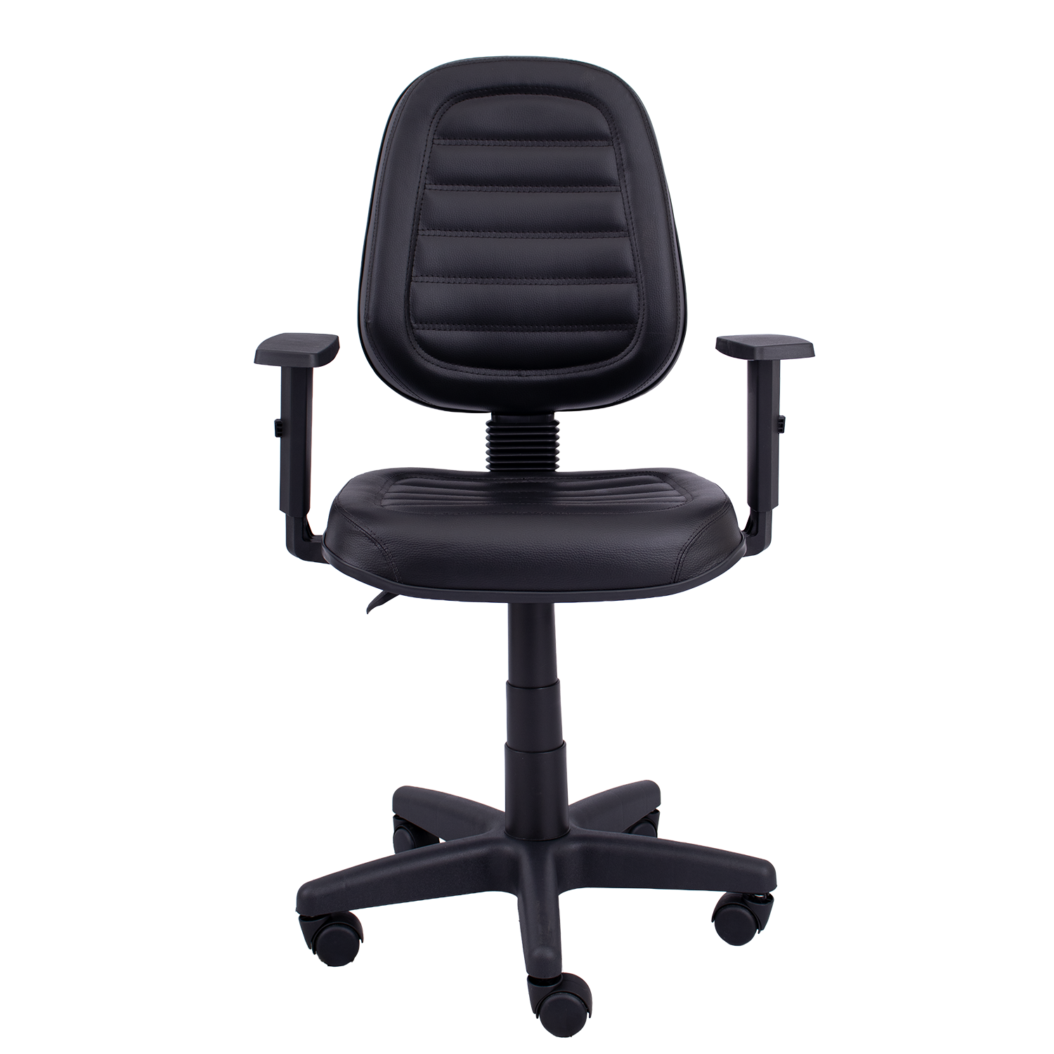 CADEIRA EXECUTIVA ALTA COSTURADA BASE GIRATÓRIA RODÍZIO PP BRAÇO DIGITADOR SIX - Imagem 8