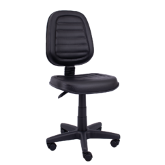 CADEIRA EXECUTIVA ALTA COSTURADA BASE GIRATÓRIA RODÍZIO PP SEM BRAÇO