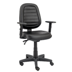 CADEIRA EXECUTIVA ALTA COSTURADO BASE BACK-SYSTEM RODÍZIO PP BRAÇO DIGITADOR SIX