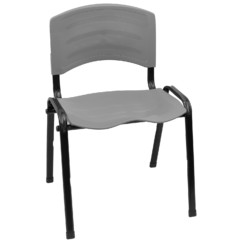 CADEIRA ERGOPLAST EMPILHÁVEL - CINZA