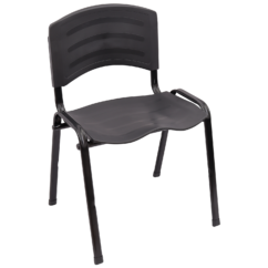 CADEIRA ERGOPLAST EMPILHÁVEL - PRETO