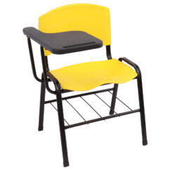 CADEIRA ERGOPLAST UNIVERSITÁRIA - DESTRO - PRANCHETA PLÁSTICA - AMARELO