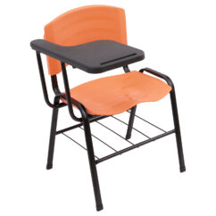 CADEIRA ERGOPLAST UNIVERSITÁRIA - DESTRO - PRANCHETA PLÁSTICA - LARANJA