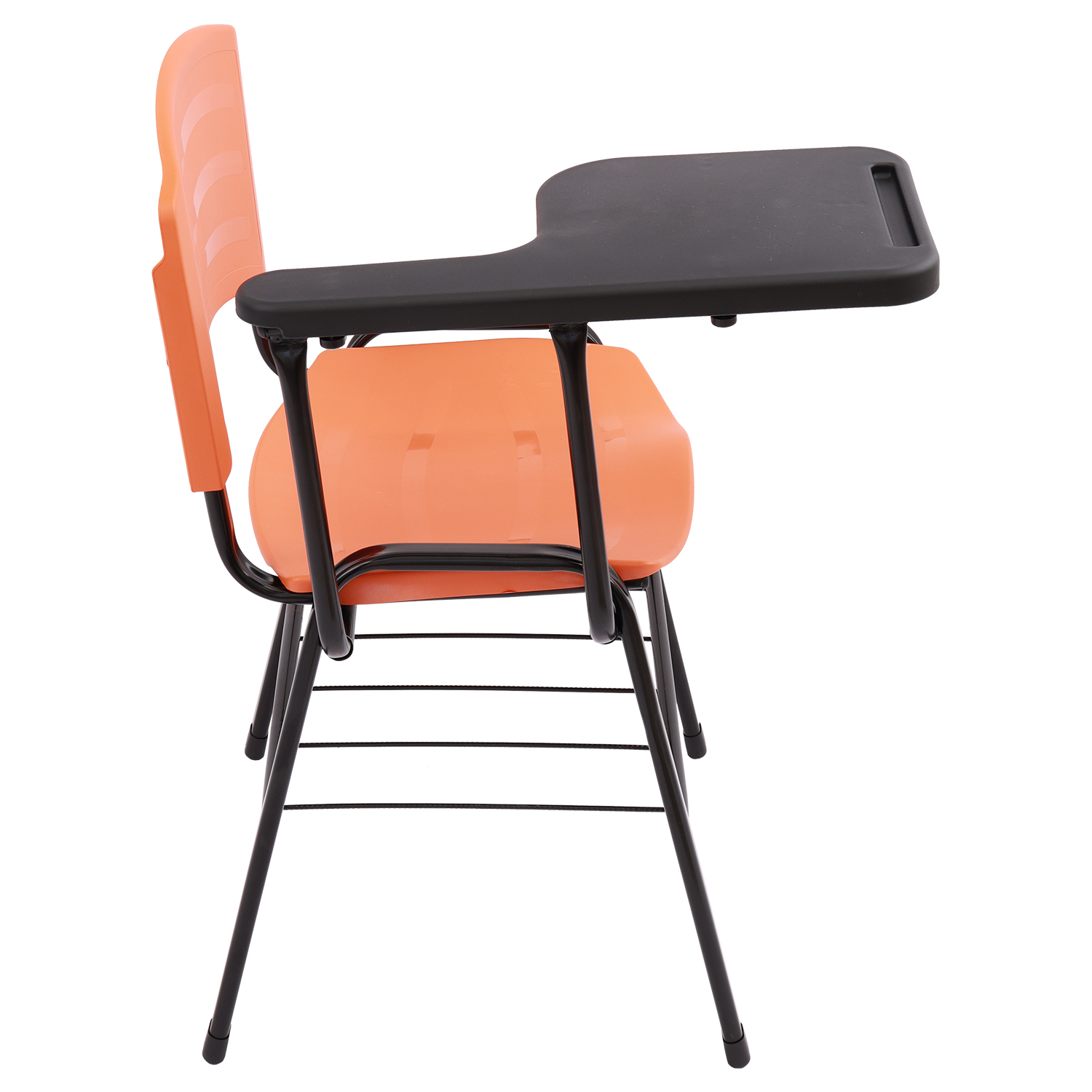 CADEIRA ERGOPLAST UNIVERSITÁRIA - DESTRO - PRANCHETA PLÁSTICA - LARANJA - Imagem 2