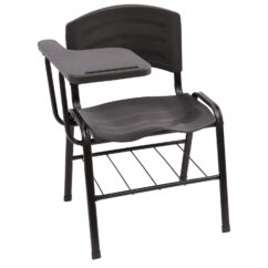CADEIRA ERGOPLAST UNIVERSITÁRIA - DESTRO - PRANCHETA PLÁSTICA - PRETO
