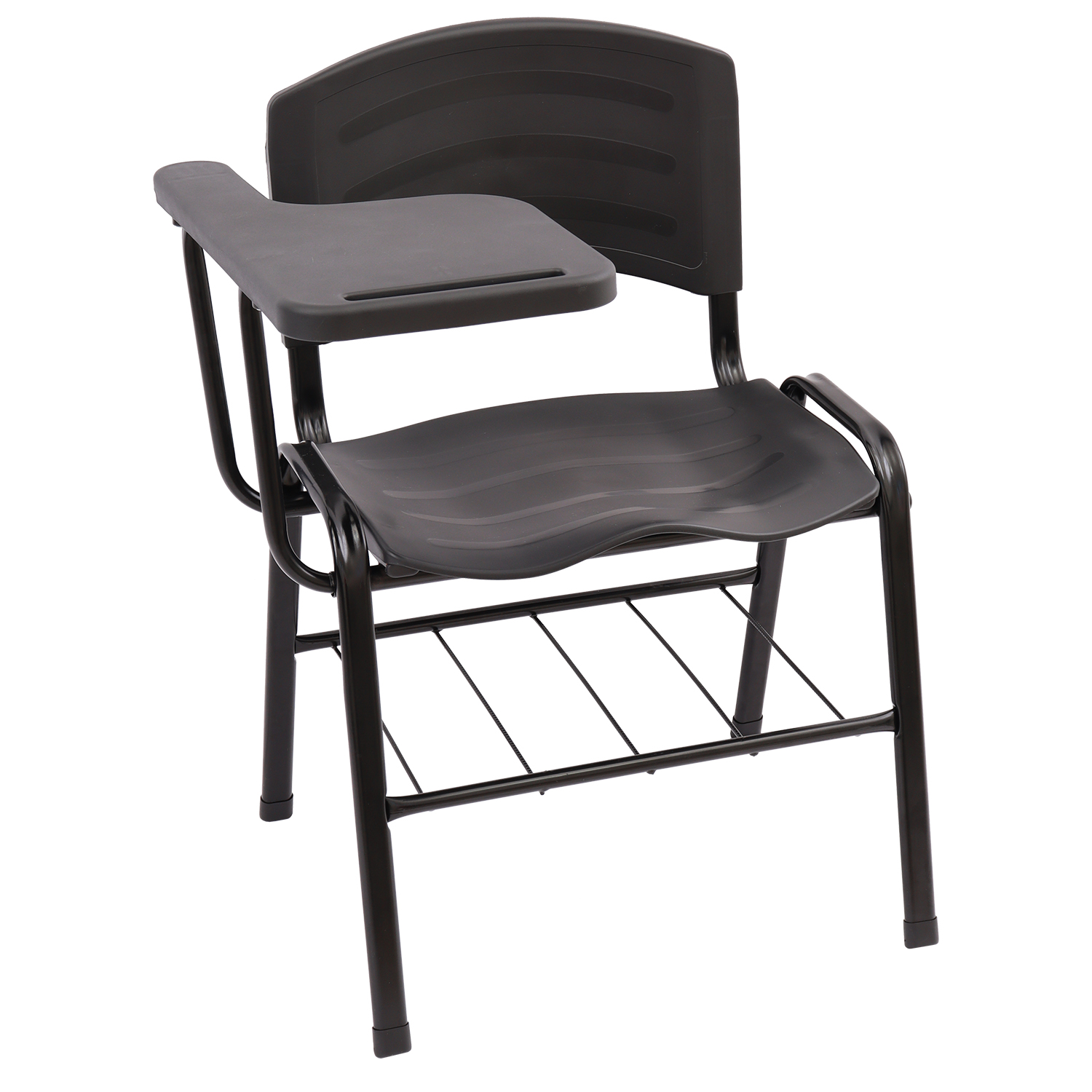 CADEIRA ERGOPLAST UNIVERSITÁRIA - DESTRO - PRANCHETA PLÁSTICA - PRETO