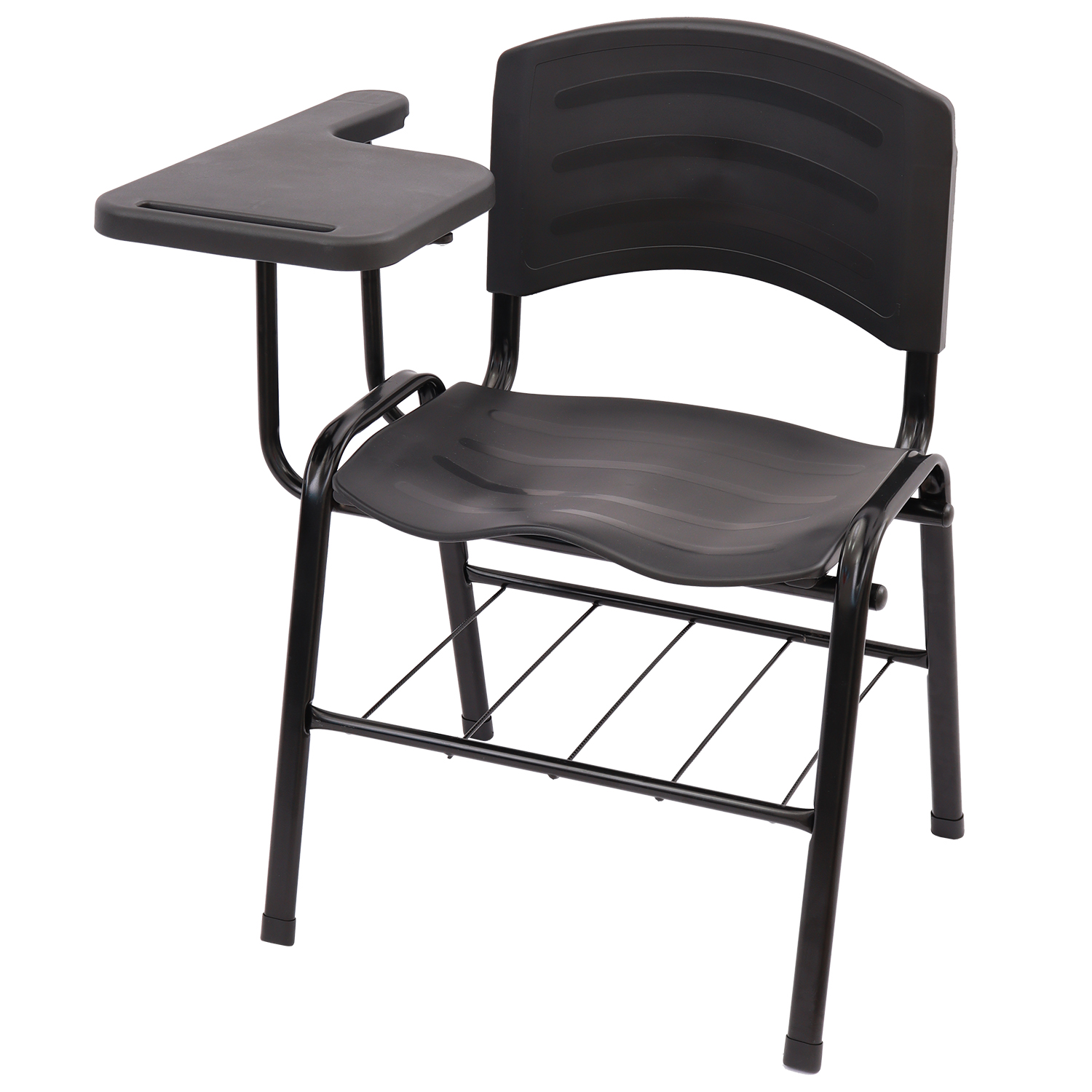 CADEIRA ERGOPLAST UNIVERSITÁRIA - DESTRO - PRANCHETA PLÁSTICA - PRETO - Imagem 7