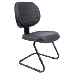 CADEIRA EXECUTIVA COSTURADA BASE EM "S" SEM BRAÇO