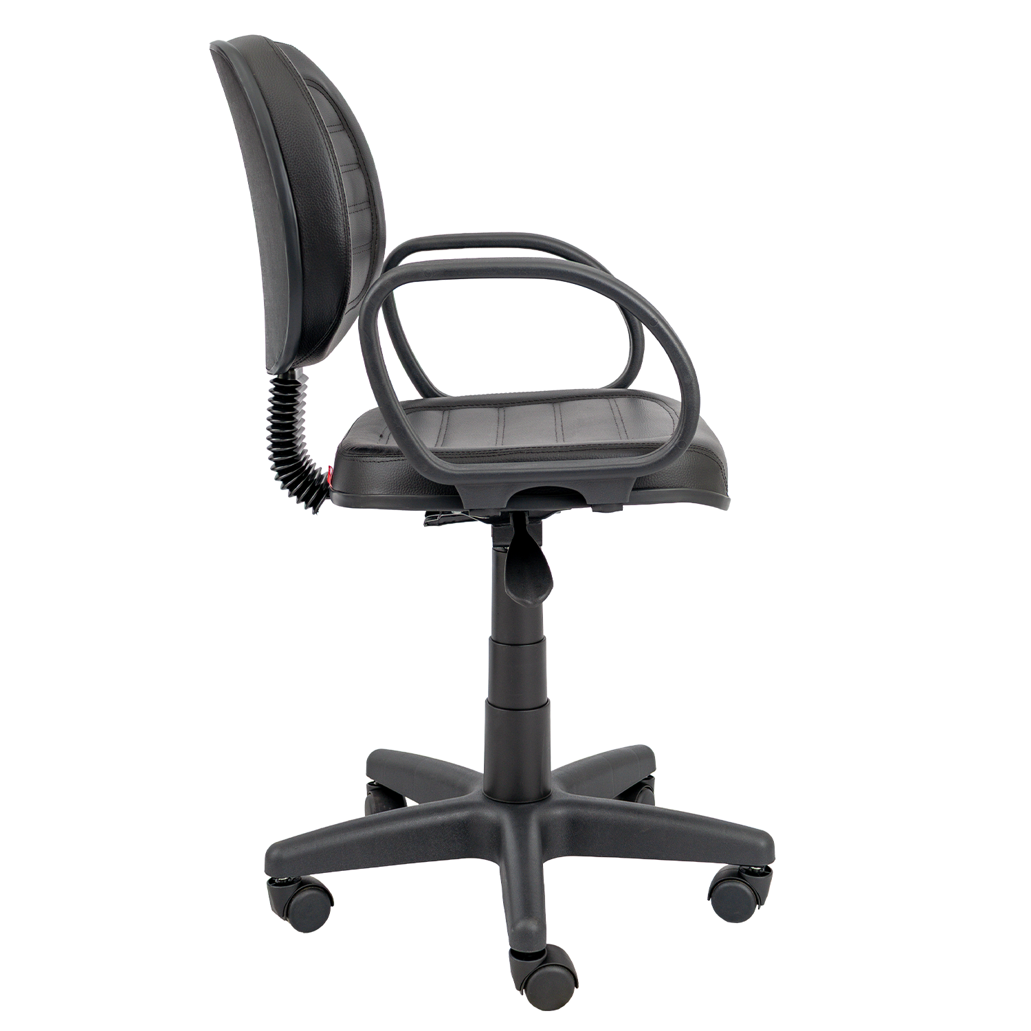 CADEIRA EXECUTIVA COSTURADA BASE GIRATÓRIA RODÍZIO PP BRAÇO FIXO CORSA - Imagem 2