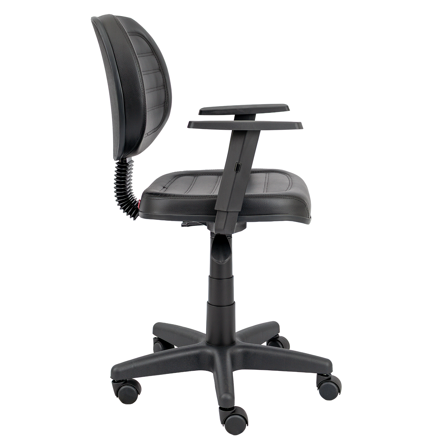 CADEIRA EXECUTIVA COSTURADA BASE GIRATÓRIA RODÍZIO PP BRAÇO DIGITADOR SIX - Imagem 2