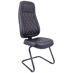 CADEIRA PRESIDENTE ALTA COSTURADA BASE EM "S" SEM BRAÇO