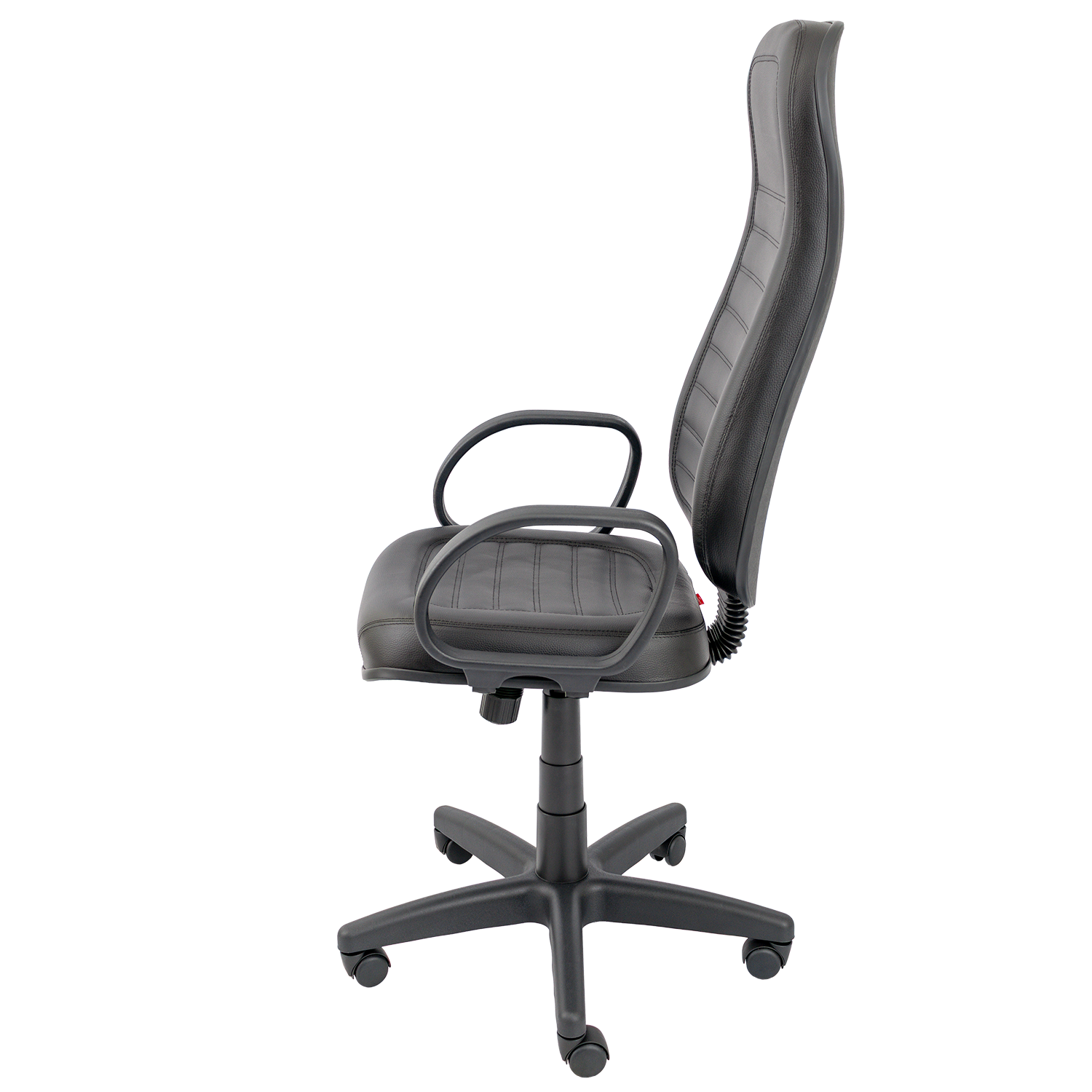 CADEIRA PRESIDENTE ALTA COSTURADA BASE C/ RELAX RODÍZIO PP BRAÇO FIXO CORSA - Imagem 6