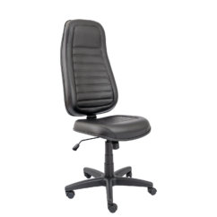 CADEIRA PRESIDENTE ALTA COSTURADA BASE C/ RELAX RODÍZIO PP SEM BRAÇO