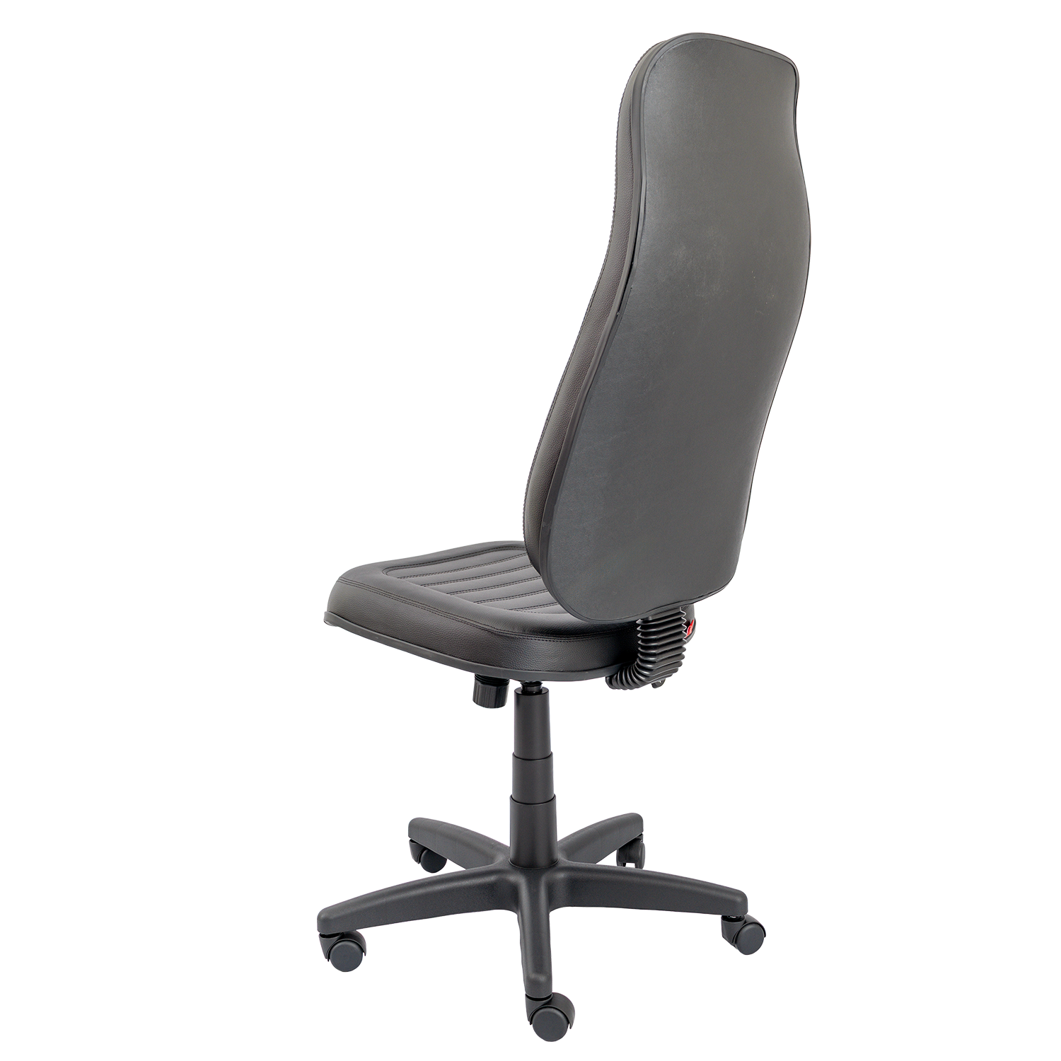 CADEIRA PRESIDENTE ALTA COSTURADA BASE C/ RELAX RODÍZIO PP SEM BRAÇO - Imagem 5