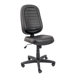 CADEIRA PRESIDENTE BAIXA COSTURADA BASE C/ RELAX RODÍZIO PP SEM BRAÇO