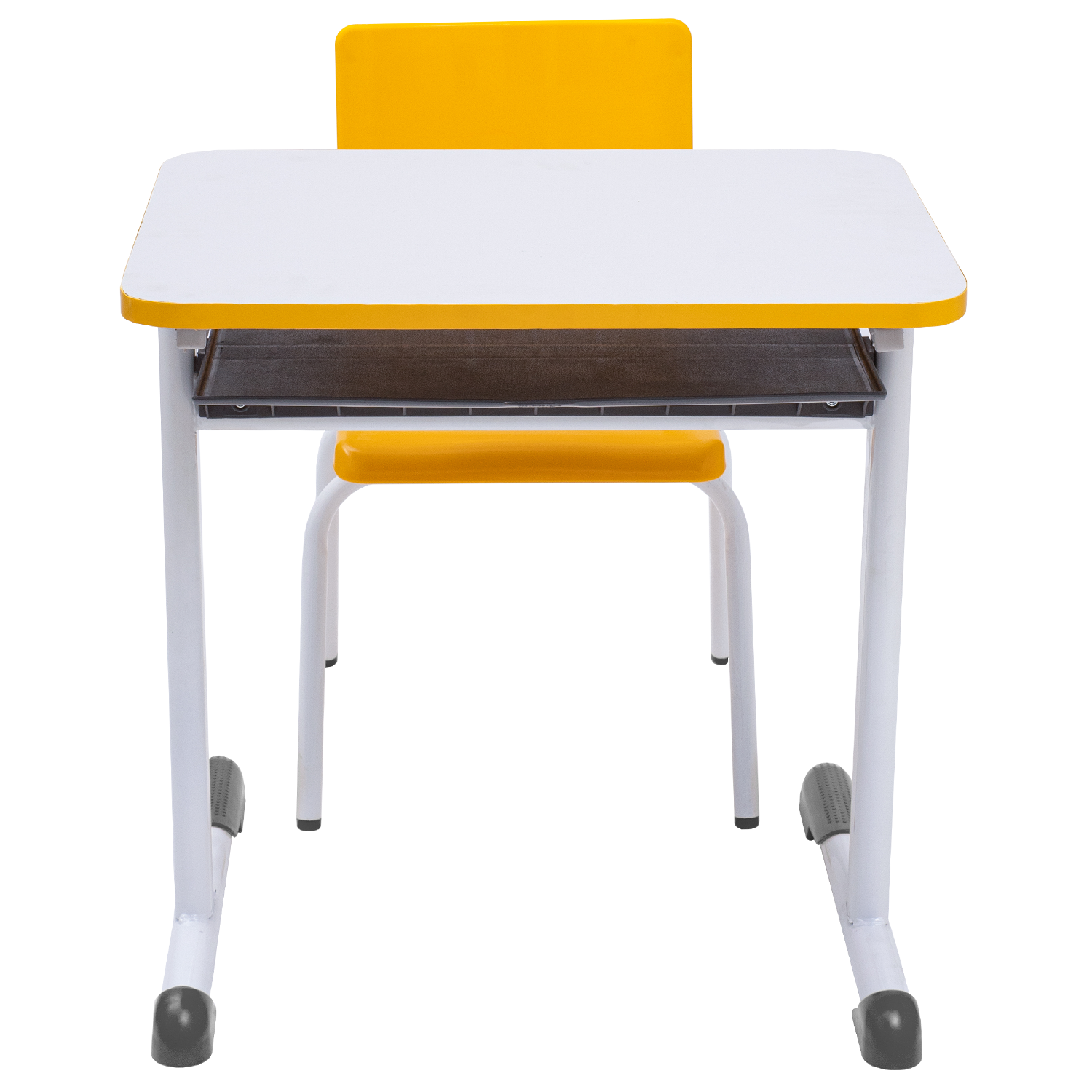 Conjunto Escolar Retangular (Mesa e Cadeira) - INFANTIL (03 a 06 ANOS) - Tampo MDF - Amarelo - Imagem 3