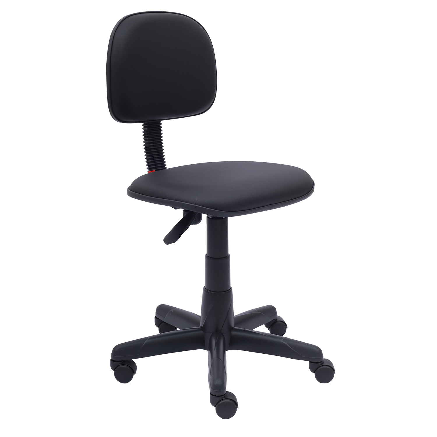 CADEIRA SECRETÁRIA LISA BASE GIRATÓRIA COM “L” FIXO RODÍZIO PP SEM BRAÇO