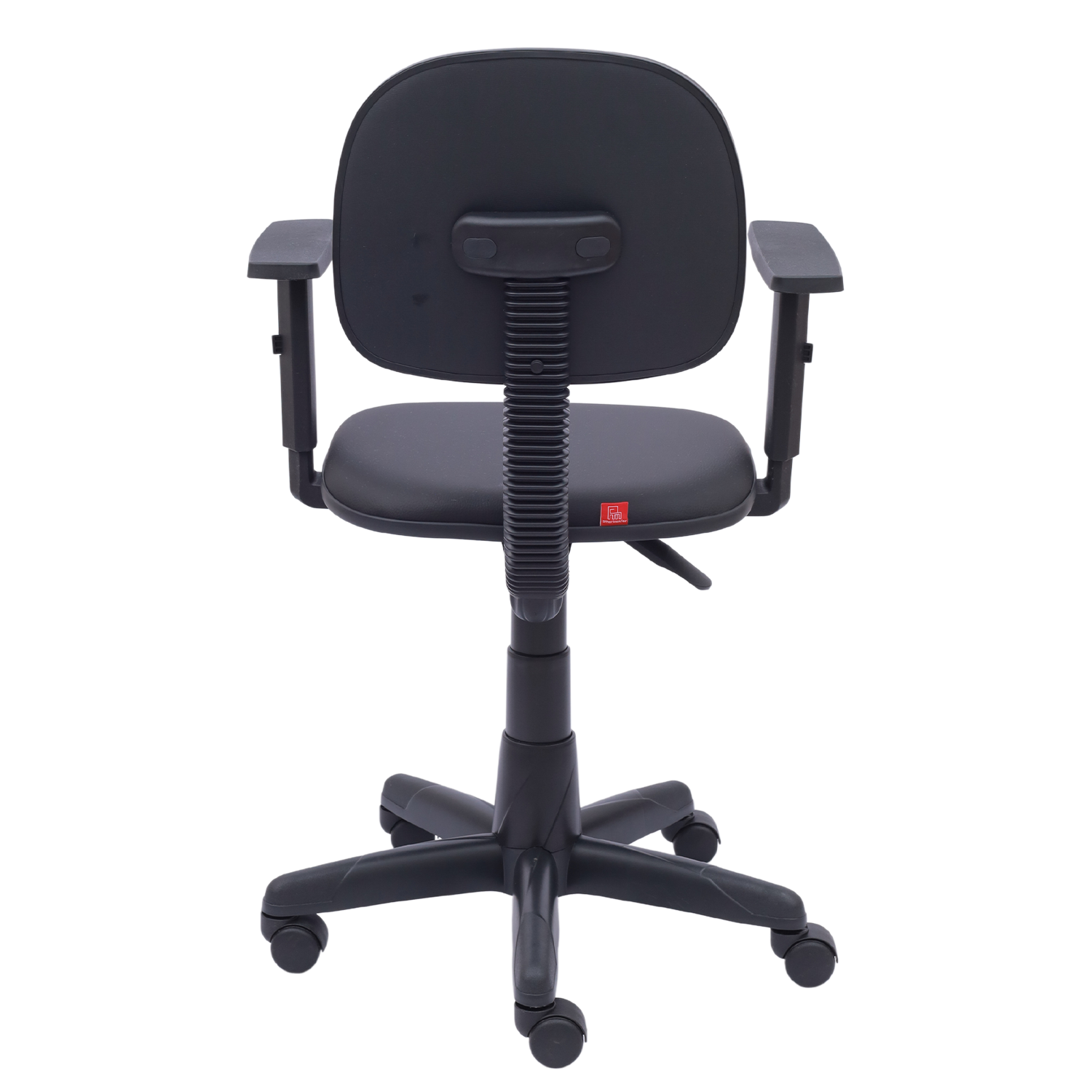 CADEIRA SECRETÁRIA LISA BASE GIRATÓRIA COM "L" FIXO RODÍZIO PP BRAÇO DIGITADOR SIX - Imagem 4