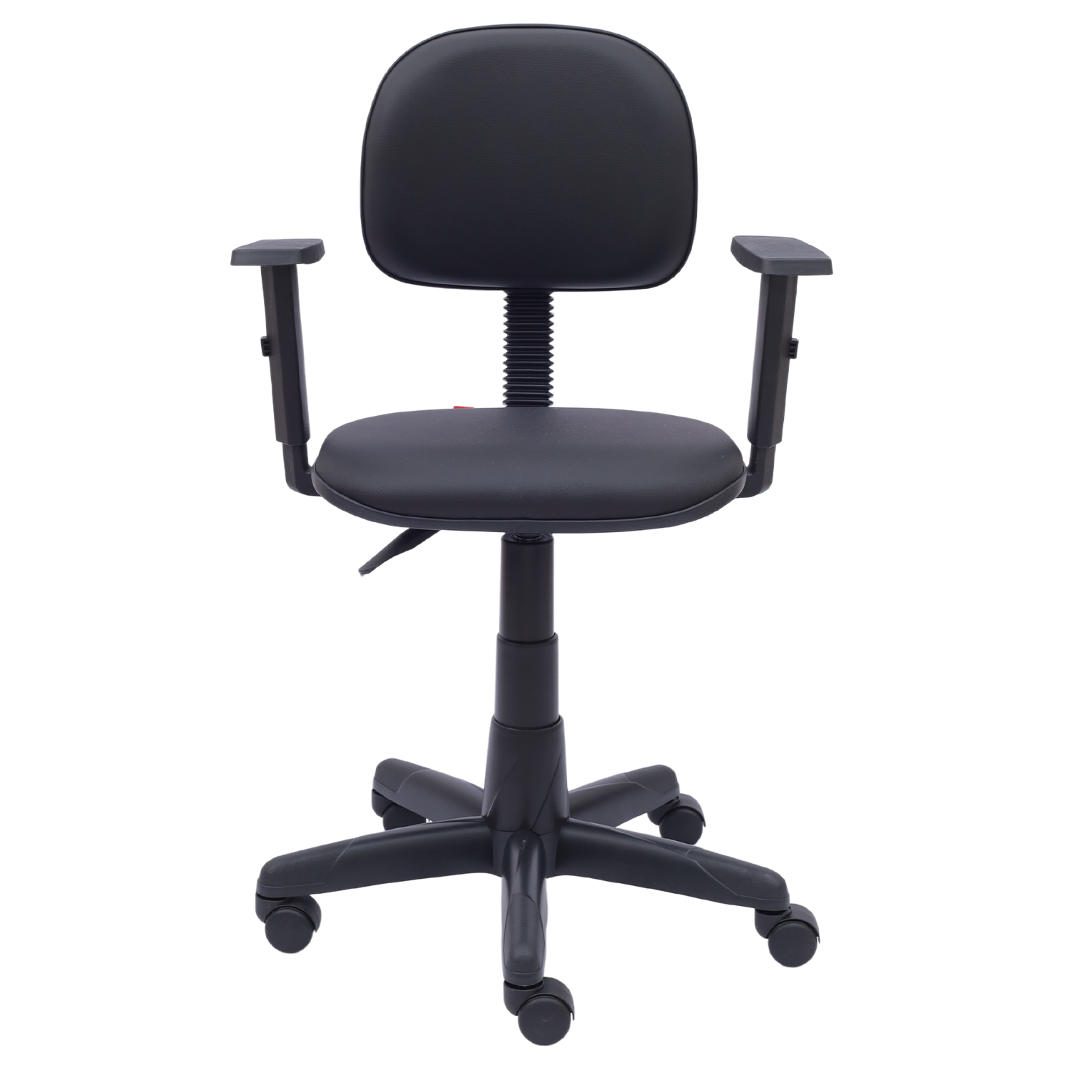 CADEIRA SECRETÁRIA LISA BASE GIRATÓRIA COM "L" FIXO RODÍZIO PP BRAÇO DIGITADOR SIX - Imagem 8