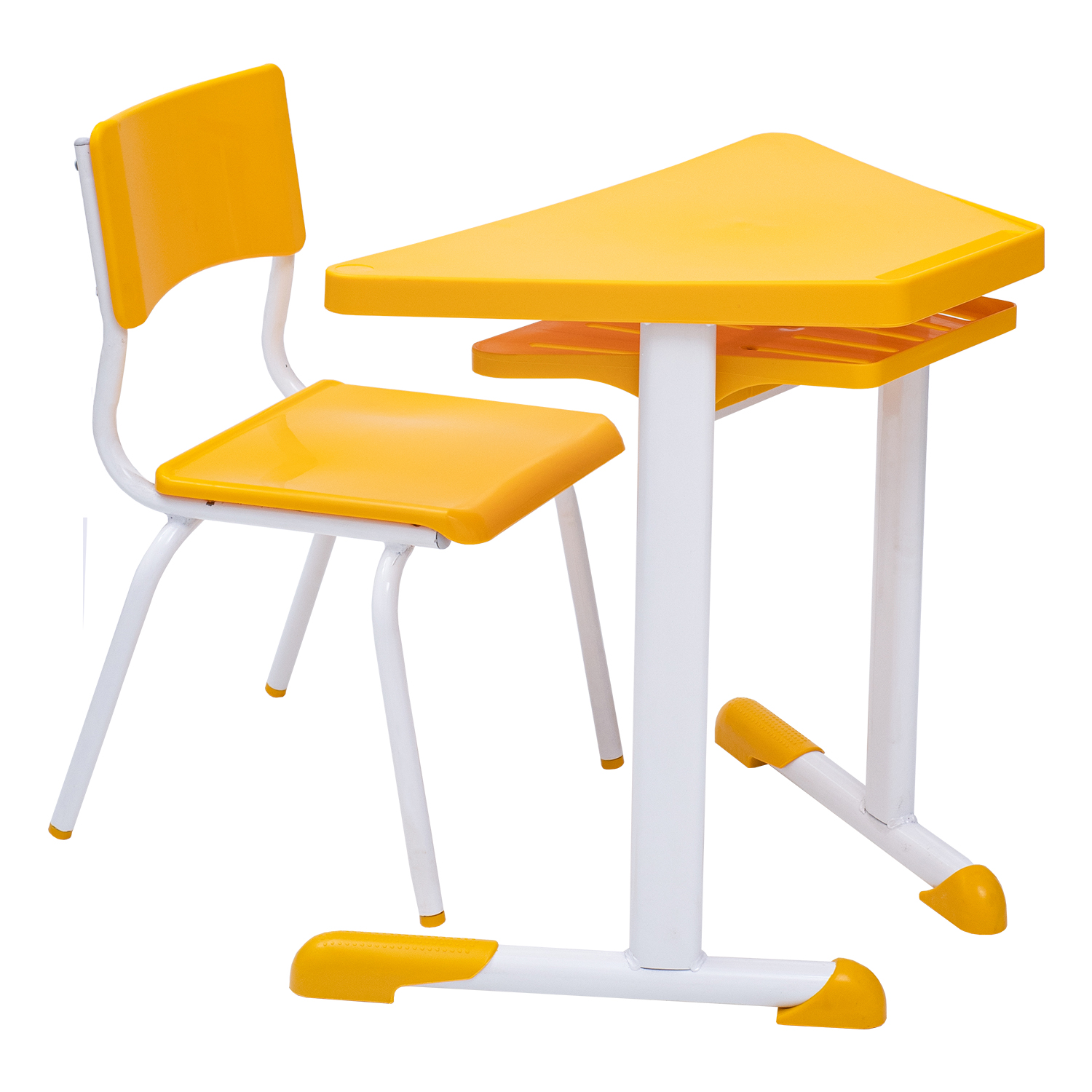 Conjunto Escolar Trapézio (06 Mesas e 06 Cadeiras + Mesa Central) – INFANTIL (03 a 06 ANOS) - Imagem 2