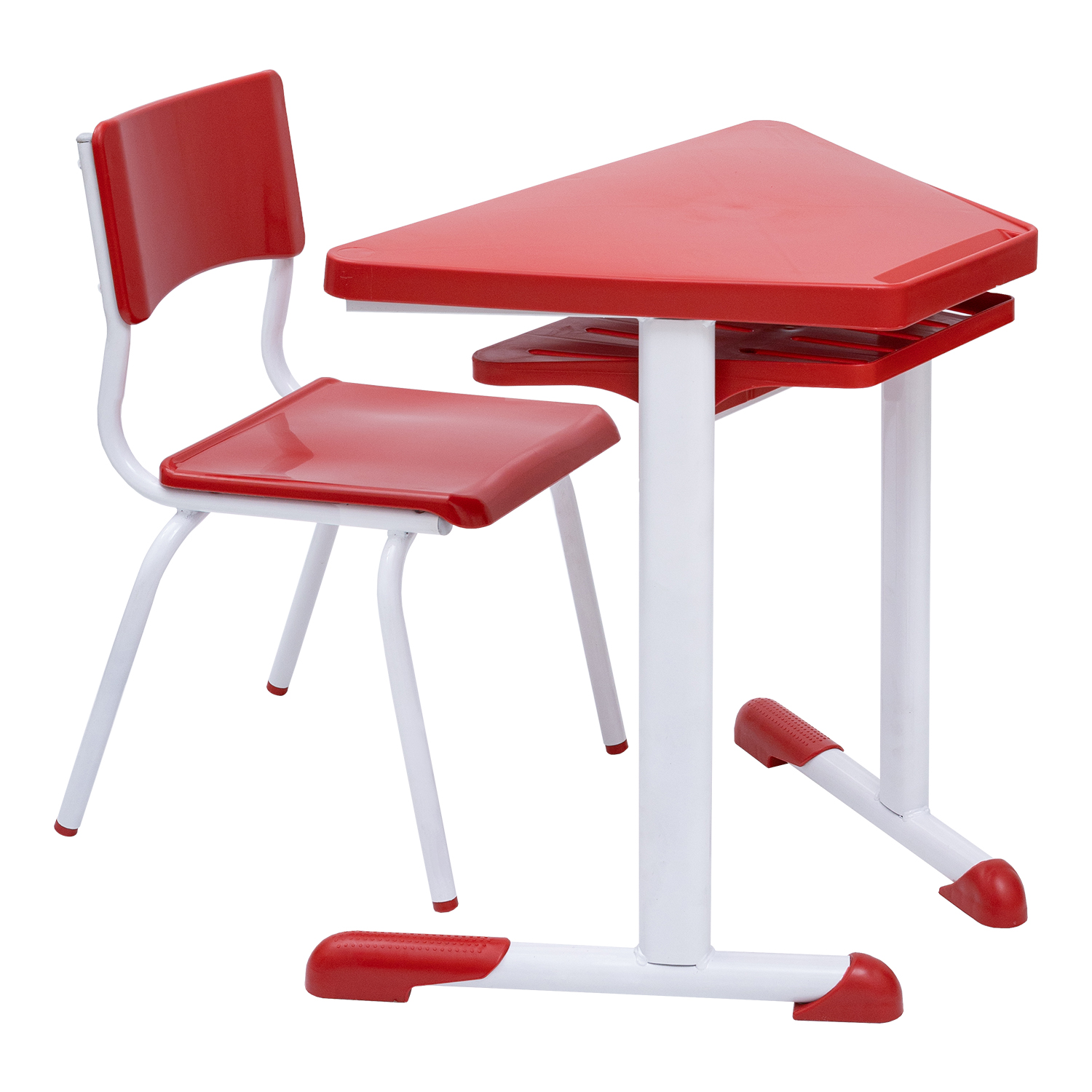 Conjunto Escolar Trapézio (06 Mesas e 06 Cadeiras + Mesa Central) – INFANTIL (03 a 06 ANOS) - Imagem 9