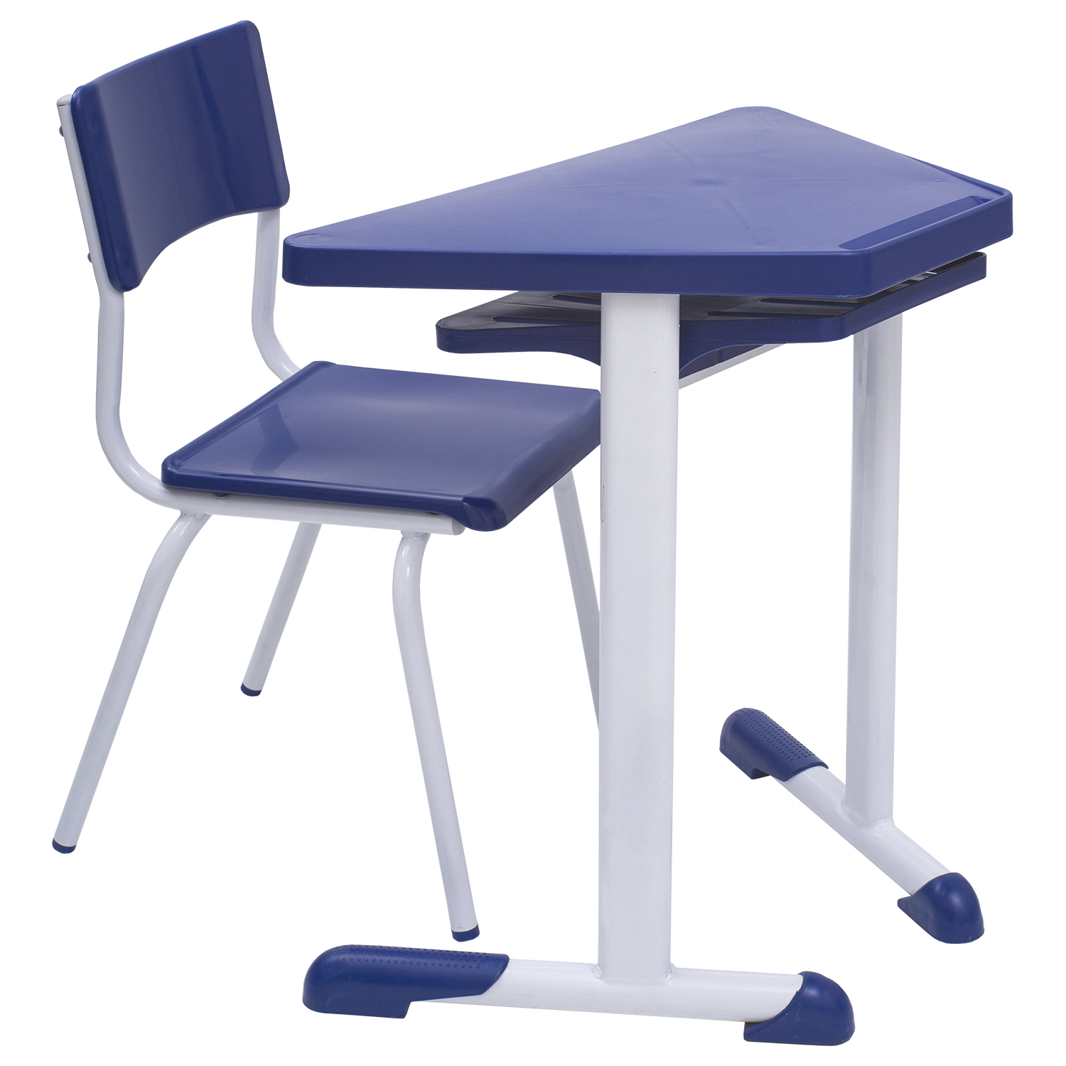 Conjunto Escolar Trapézio (06 Mesas e 06 Cadeiras + Mesa Central) – JUVENIL (06 a 10 ANOS) - Imagem 5