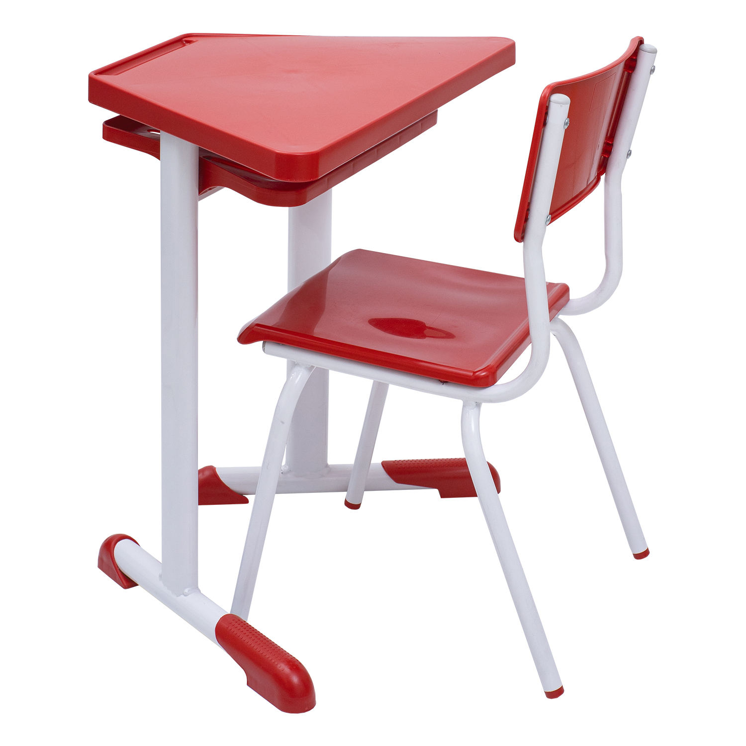 Conjunto Escolar Trapézio (06 Mesas e 06 Cadeiras + Mesa Central) – JUVENIL (06 a 10 ANOS) - Imagem 9