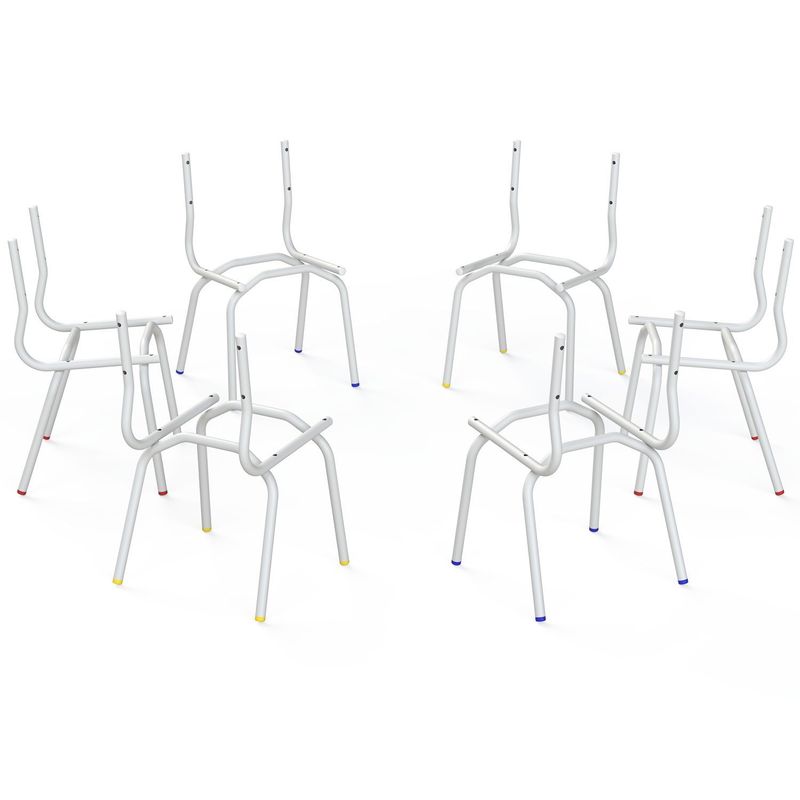 CJ ESTR CAD CJ TRAPÉZIO INFANTIL 03 A 06 ANOS AZUL AMARELO E VERMELHO 6 UNIDADES MEU ESTOQUE GYN - Imagem 2