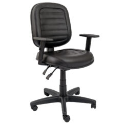 CADEIRA DIRETOR COSTURADA BASE BACK-SYSTEM RODÍZIO PP BRAÇO DIGITADOR SIX